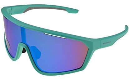 Gamswild WS5838 Sonnenbrille Sportbrille Skibrille Fahrradbrille Unisex Shield Herren Damen | blau | rot | türkis, Farbe: grün