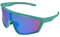 Gamswild WS5838 Sonnenbrille Sportbrille Skibrille Fahrradbrille Unisex Shield Herren Damen | blau | rot | türkis, Farbe: grün