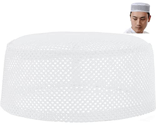 Vepoty Muslimische Gebetshut Arabische Türkische Beanie Cap Mesh Schädelhut Runde Kappe Islamische Flache Kappe Für Männer