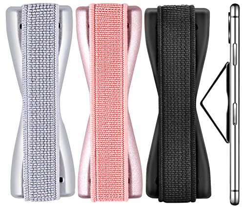 moinkerin 3 Piezas Agarre Elástico para Smartphone Banda de sujeción para Dedos Sling Grip Dedo Soporte de Mano Holder Elástico Celular Finger Grip Holder para Teléfonos móviles