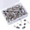 LUMoony 800Pcs Reißzwecken Silber Reißnägel Heftzwecken10mm Reißnägel Metall Heftzwecken Runde für DIY Büro Zum Aufhängen Von Memos Und Bildern