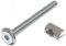 Furniture Cot Bed Bolt Allen Head with Barrel Nuts (10, Zinc Plated, 100mm)