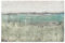 Bilderwelten Fototapete Aquarell Horizont über Türkis 255x384 cm Vlies-Tapete XXL Smart Wandtapete Wanddekoration Wohnzimmer Schlafzimmer