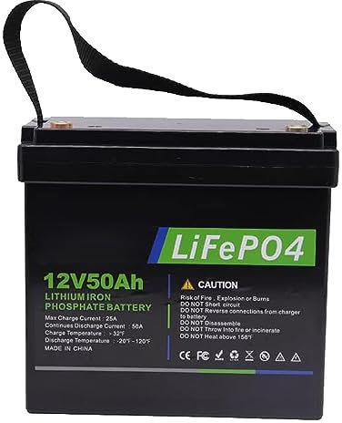 SSCYHT 12.8V 50Ah LiFePO4 Battery Pack 12 Volts Lithium Battery with BMS 3000+ Deep Cycle Lithium Battery for Solar System RV Home Back Up Battery