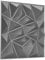 NOVECRAFTO Diamond Effect 3D Wall Panels - 6 Sheets Covering 1.5 sqm | 16.15 sqf Interior Cladding Panels Set | 3D Wall Tiles Diamond Design in Matte Grey Silver - Each Panel Size 19.6 x 19.6