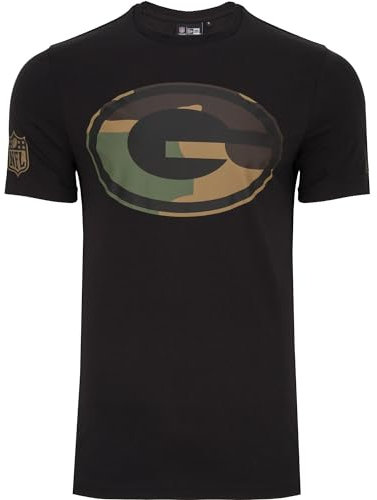 New Era Shirt - NFL Green Bay Packers schwarz/camo - XL