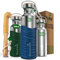 Blockhütte Botella Agua Acero Inoxidable con Cubierta de Silicona I 750ml Botella Termica, Cantimplora Acero Inoxidable I Water Bottle Apta para Lavavajillas I Garrafa Termica - verde oscuro