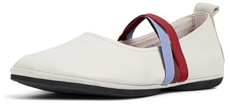 Camper, Right Nina, Women Moccasin/Ballerina, White Natural, 42, (EU)