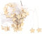 TOPBATHY 50pcs DIY Wooden Wine Bottle Neck Tags Star Shape Decorative Bottle Charms for Engagement