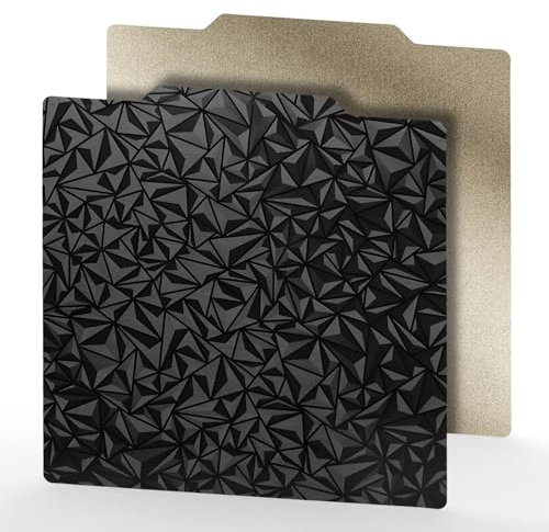 Tofelf Strukturierte PEI Oberfläche + Glatte PEO Oberfläche Bauplatte mit Magnetfolie 180mm*180mm für Kingroon 3D Drucker Plattform,keine magnetische Basis