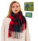 Evolyline Schal Damen Winter Kariert Weihnachtsschal Streifen Lange Schals Weihnachten Schals & Tücher Quadratisch Schal Winter Karo Tartan Streifen Plaid Muster Geschenk für Familie und Freunde