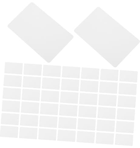 STOBOK 50stücke Doppelseitige Blanko-pvc-karten Bedruckbare Plastikkarten Aus Kunststoff Blanko-visitenkarten Zum Drucken Robuste Pvc-blankokarten Für Bastelprojekte