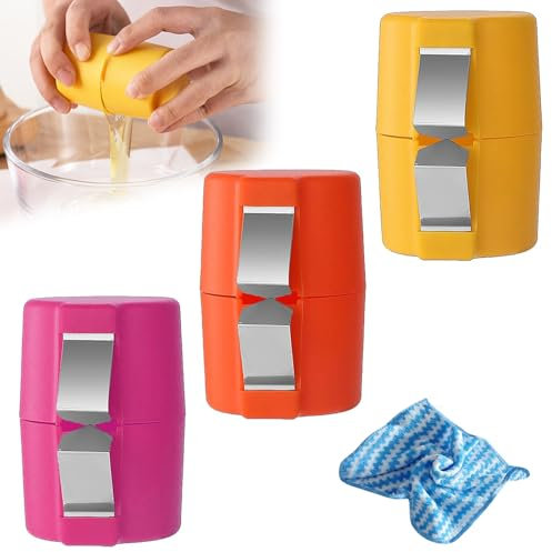 Egg Opener Tool, Cracker & Separator - 3pcs Kitchen Gadgets for Hard Boiled Eggs & More