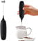 electric milk frother handheld foam maker coffee whisk mixer battery operated whisk latte foam maker cappuccino whisk wand matcha drink whisk flappe foam maker hot chocolate whisk handheld drink mixer
