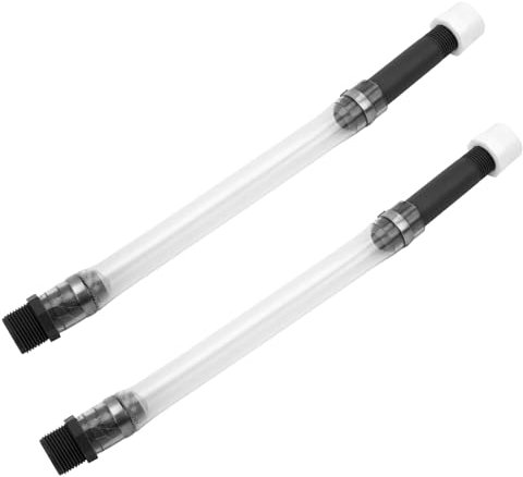 Tinoaly Lot de 2 Tuyaux de Carburant Course, 35,5 cm Adaptateur Transparent bidon d'Essence Tube Rechange pour Bidon d'Essence pour Bidons Scribner, Jeg, LC2 et Réservoirs de Carburant