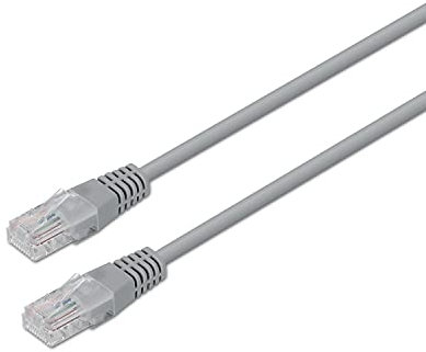 VoltShine Câble réseau UTP RJ45 Cat5e AWG24 gris 30 m, idéal pour les connexions Internet, les réseaux locaux et les appareils réseau.