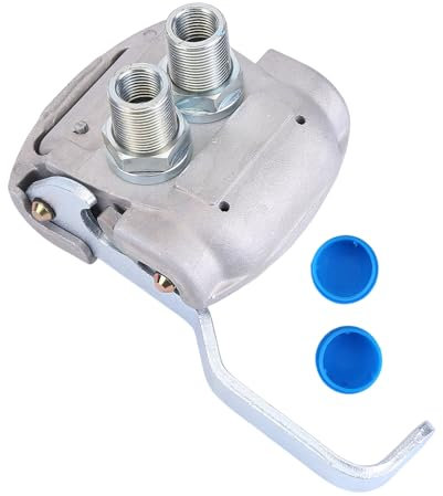 ISAKEN Kupplungskopf Zugmaschine Kopf für Duo-Matic M16x1,5 Schnellkupplung Deichselanhänger 4528020090 4528020070 Kupplungskopf Schnellkupplung Deichsel Anhänger