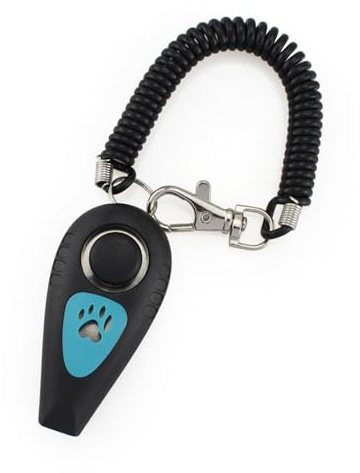 Clicker Clicker 2 in 1 Clicker Whistle Dog Training Whistle 2 Color Clicker Long Armband, 2-in-1 Puppy Training Clicker and Whistle, Hund Clicker | leise Aktionshilfe, Armband