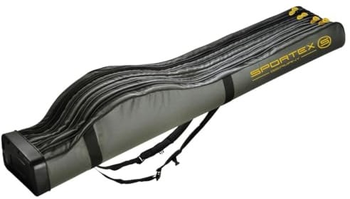 Sportex Rutentasche „SuperSafe“ Neu XXL 165cm 4 Fächer für 4 montierte Ruten