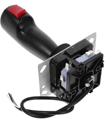 jojofuny Flight Stick Joystick mit Vibration und Mikroschalter Langlebiges Game Zubehör für Flugsimulator Spiele Einfache Installation Kompatibel mit Arcade und Konsolen Realistisches