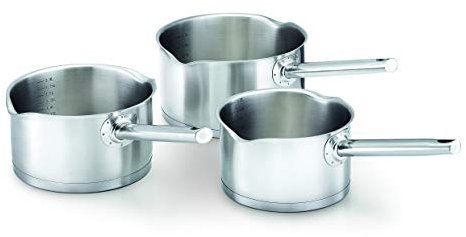 Kitchen Fun by Beka 13816974 Série de Casseroles, Acier Inoxydable, Gris, 16 cm, 37 x 23 x 21 cm 13816974