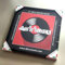 DISCOCLOCK - Cornice Quadrata Nera per Dischi in Vinile - 32x32cm in Alluminio - Made in Italy - 1 Pezzo