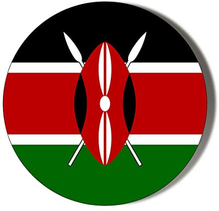 KENYA FLAG 38mm Round Fridge Magnet