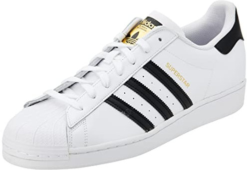 adidas Superstar, Scarpe da Ginnastica Basse Uomo, Bianco (Ftwr White/Core Black/Ftwr White), 43 1/3 EU