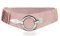 Glamexx24 Elastischer Damen Taillengürtel gürtel 6cm breiter Hüftgürtel mit silberner Ring (Rosa, Taillenweite 75cm-110cm)