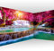 murando Eckfototapete Wasserfall 550x250 cm Vlies Tapeten Wandtapete XXL Moderne Fototapete Wanddeko Design Wand Dekoration Wohnzimmer Schlafzimmer Büro Flur Natur Sonne Wald c-B-0474-a-a