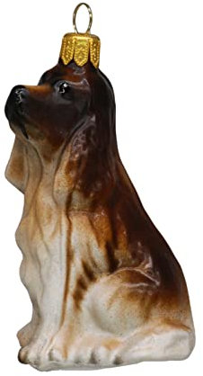 condecoro Cocker Spaniel Christbaumschmuck Hund Christbaumkugel - Mundgeblasenes Glas - Weihnachten