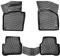 Rizline Passgenau 3D Fussmatten Auto Kompatibel mit Volkswagen Passat B6 2005-2011 Auto Zubehör 1. Und 2. Reihe Gummimatten Autos TPE Allwetter Geruchlos rutschfest Vorne und Hinten Schwarz