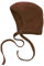 Engel Natur Baby Häubchen, Fleece, 100% Wolle, 4 Farben (50-56, Zimt Melange)