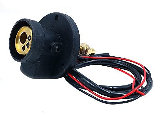 CENPEK Schweißpanel-Adapter, Panel-Buchse, Zentralanschluss-Adapter für CO2-MIG-Schweißmaschinenbrenner, Kupfer-Kunststoff, 0,8–1,2 mm