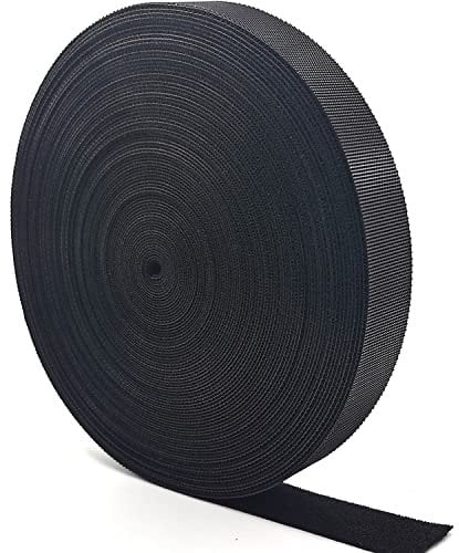 Klett Kabelbinder wiederverschließbar Klettband Klettbandrolle 20mx 2cm Breit Kabelmanagement Kabelorganizer Klettkabelbinder Klettverschluss zuschneidbar Schwarz