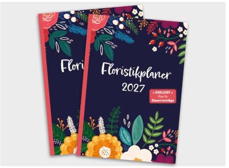 Exklusiver Floristikplaner, Gärtnereiplaner, Bestellbuch 2027