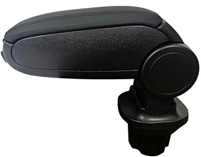 Bracciolo per auto Bracciolo di montaggio Set nero similpelle compatibile con Mini Cooper R55 R56 R57