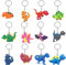GEERDAN 36 Pezzi Dinosauro Compleanno Regalo Portachiavi per Zaino dei Bambini Premio, Festa