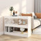 homiuse 2 Regale Bücherregal/Raumteiler Weiß 100x30x72 cm Regal Weiß BüCherregal Regal Wand WüRfelregal Kinderregal BüCherregal Holz Buchregal BüCherschrank Bookshelf Korridor&Zimmer