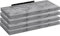 WOLTU 4X Wandregal Wandboard Bücherregal Regale für Deko Wandablagen aus MDF Holz, 4er Set Hängeregal Grau Eiche, 80x22,9x3,8cm RG9318grei-4