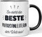 JUNIWORDS Tasse, So sieht die beste Praxisanleiterin der Welt aus!, Schwarz (5867823)