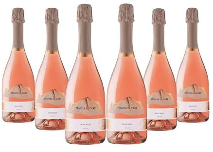 Tenuta di Cart – Vino Spumante Rosato Rose Mari Extra Dry – 100% Pinot Nero dalle Dolomiti Bellunesi – Charmat Lungo – Ottimo per Aperitivo (6)