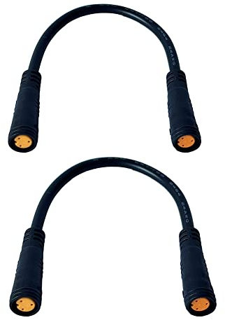 2 x Verlängerungskabel für Fahrrad, elektrisch, 3-poliger Sensor, Daumengashebel, für Bafang