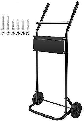 Support de Moteur Hors-Bord Chariot de Transport de Moteur de Bateau Portable capacité de Poids de 130LBS avec 2 Roues appliquées à diverses Occasions