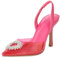 The Drop Escarpins pour Femme, Klara, Bout Pointu Épuré, Rose Vif, Transparent, Pointure 40 EU
