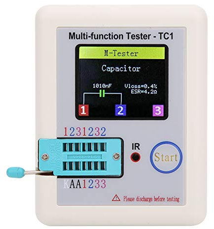 Transistor-Kondensator-Tester, Dioden-Trioden-Kapazitätsmessgerät, LCR-Messgerät, Selbstkalibrierung, Dioden-Tester, Multifunktions-Transistor-Messgerät