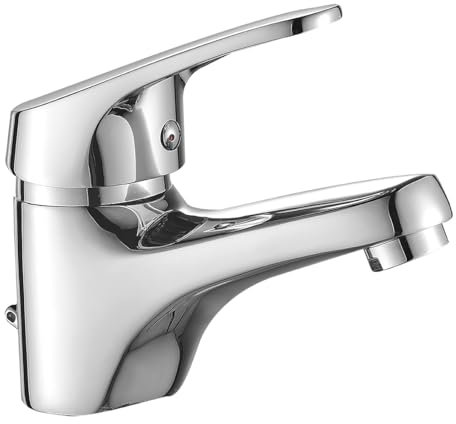 KOLMAN Waschtischarmatur für Waschbecken Silber ORIS Kleine Wasserhahn Mischbatterie