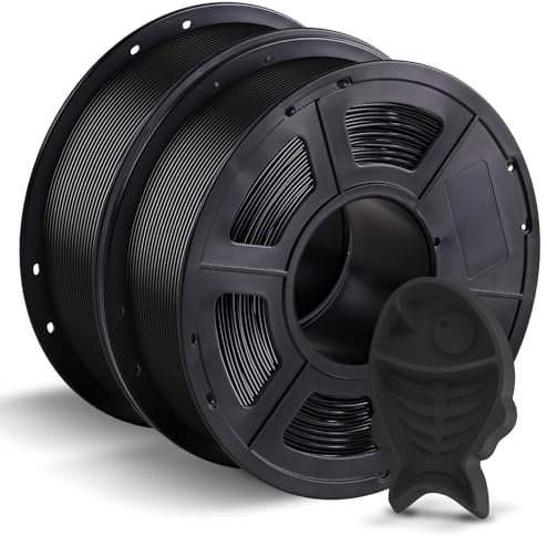 ANYCUBIC PETG Filament 1,75 mm, 2kg Schwarz 3D-Druck-Filament für 3D-Drucker, Maßgenauigkeit +/- 0,02 mm, Vakuumverpackung, Ordentliche Spule