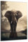 DARO Design - Wand-Bild auf 6mm HDF 40x30 cm Elefant Frontal - Wand-Deko Bilder Geschenk