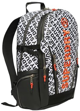 Superdry Damen Tarp AOP Rucksack Weiß Durchgehend Bedruckt 1SIZE